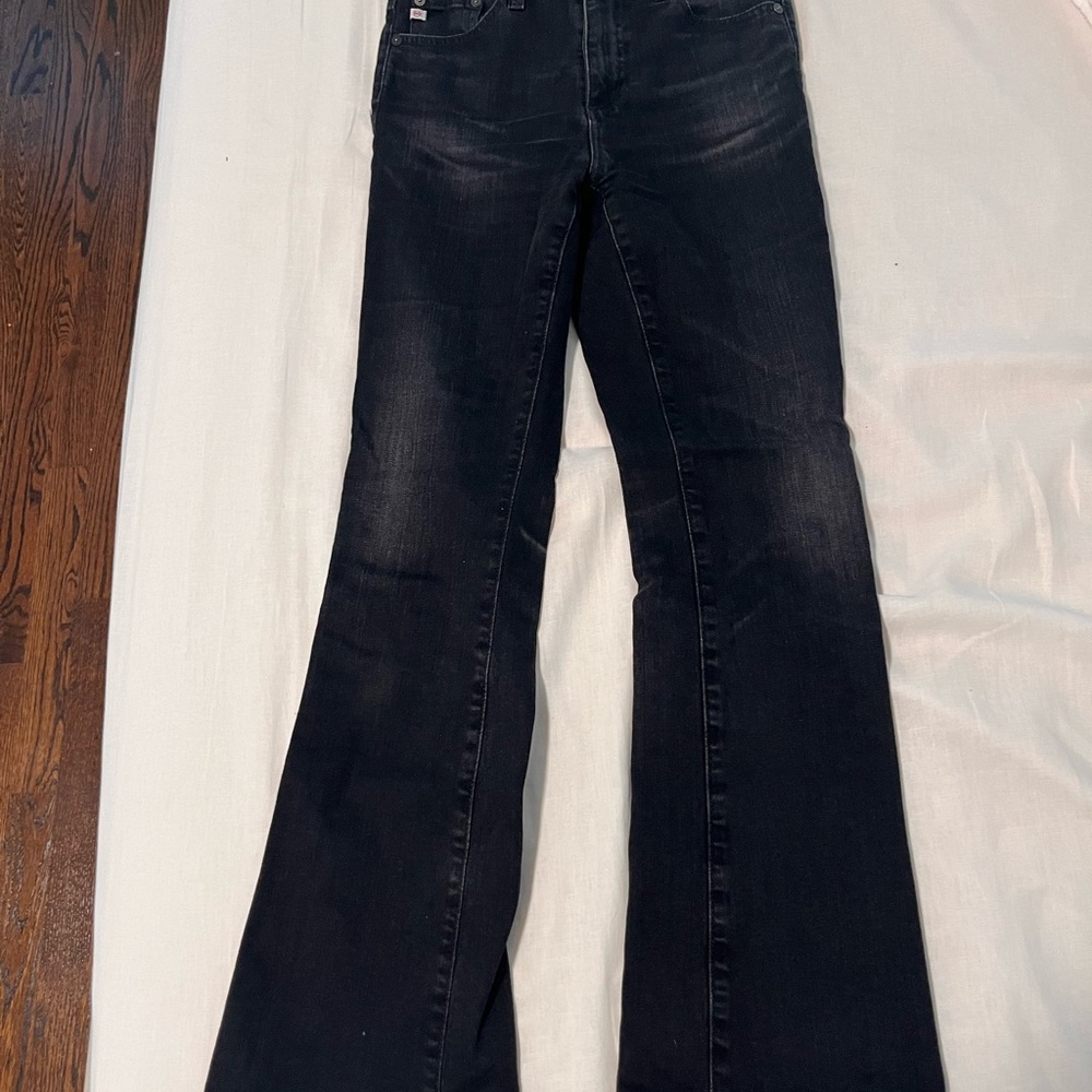 The coolest and oh so in AG jeans. The look is a bit faded. They fit really well